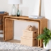 bali & pari Nevada Bohemian Light Honey Rattan Console Table - BSONevada-Light Honey Rattan-Console Table