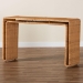 bali & pari Nevada Bohemian Light Honey Rattan Console Table - BSONevada-Light Honey Rattan-Console Table