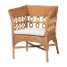bali & pari Oxford Bohemian Light Honey Rattan 3-Piece Living Room Chair Set - BSOOxford-Light Honey Rattan-3PC Set