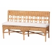 bali & pari Matilde Bohemian Light Honey Rattan 3-Piece Dining Nook Set - BSOMatilde-3PC Dining Nook Set