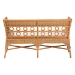 bali & pari Oxford Bohemian Light Honey Rattan Dining Bench with Armrests - BSOOxford-Light Honey Rattan-Arm-Bench