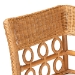 bali & pari Oxford Bohemian Light Honey Rattan Dining Bench with Armrests - BSOOxford-Light Honey Rattan-Arm-Bench