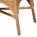 bali & pari Oxford Bohemian Light Honey Rattan Dining Bench with Armrests - BSOOxford-Light Honey Rattan-Arm-Bench
