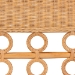 bali & pari Oxford Bohemian Light Honey Rattan Dining Bench with Armrests - BSOOxford-Light Honey Rattan-Arm-Bench