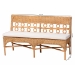 bali & pari Oxford Bohemian Light Honey Rattan Dining Bench - BSOOxford-Light Honey Rattan-Armless-Bench