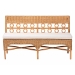 bali & pari Oxford Bohemian Light Honey Rattan Dining Bench - BSOOxford-Light Honey Rattan-Armless-Bench