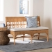 bali & pari Oxford Bohemian Light Honey Rattan Dining Bench - BSOOxford-Light Honey Rattan-Armless-Bench