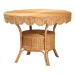 bali & pari Frayne Bohemian Light Honey Rattan 3-Piece Dining Nook Set - BSOAysi/Palm Short-3PC Dining Set