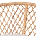 bali & pari Frayne Bohemian Light Honey Rattan 3-Piece Dining Nook Set - BSOAysi/Palm Short-3PC Dining Set