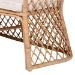 bali & pari Frayne Bohemian Light Honey Rattan 3-Piece Dining Nook Set - BSOAysi/Palm Short-3PC Dining Set