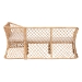 bali & pari Aysi Bohemian Light Honey Rattan 2-Piece Dining Nook Bench Set - BSOAysi-Light Honey Rattan-2PC Bench Set
