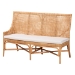 bali & pari Nantai Bohemian Light Honey Rattan 3-Piece Dining Nook Set - BSOBaako/Braided-3PC Dining Set