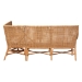 bali & pari Baako Bohemian Light Honey Rattan 2-Piece Dining Nook Bench Set - BSOBaako-Light Honey Rattan-2PC Bench Set