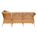 bali & pari Tamara Bohemian Light Honey Rattan 2-Piece Dining Nook Bench Set - BSOTamara-Light Honey Rattan-2PC Bench Set