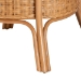 bali & pari Abena Bohemian Scalloped Light Honey Rattan Dining Table - BSOPalm Short-Round-Light Honey Rattan-DT