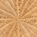 bali & pari Abena Bohemian Scalloped Light Honey Rattan Dining Table - BSOPalm Short-Round-Light Honey Rattan-DT
