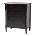 Baxton Studio Braith Farmhouse Black Spindle Wood Queen Size 4-Piece Bedroom Set - BSOSW8620-Black-4PC Queen Bedroom Set