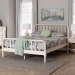 Baxton Studio Braith Farmhouse Ivory Spindle Wood King Size Platform Bed - BSOSW8620-Ivory-King