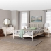 Baxton Studio Braith Farmhouse Ivory Spindle Wood King Size 4-Piece Bedroom Set with Two Nightstands - BSOChristina-Ivory-4PC King Bedroom Set