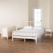 Baxton Studio Braith Farmhouse Ivory Spindle Wood King Size 4-Piece Bedroom Set with Two Nightstands - BSOChristina-Ivory-4PC King Bedroom Set