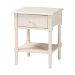 Baxton Studio Braith Farmhouse Ivory Spindle Wood King Size 4-Piece Bedroom Set with Two Nightstands - BSOChristina-Ivory-4PC King Bedroom Set