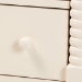 Baxton Studio Braith Farmhouse Ivory Spindle Wood King Size 4-Piece Bedroom Set with Two Nightstands - BSOChristina-Ivory-4PC King Bedroom Set
