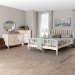 Baxton Studio Braith Farmhouse Ivory Spindle Wood King Size 4-Piece Bedroom Set - BSOSW8620-Ivory-4PC King Bedroom Set