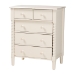 Baxton Studio Braith Farmhouse Ivory Spindle Wood King Size 4-Piece Bedroom Set - BSOSW8620-Ivory-4PC King Bedroom Set