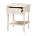 Baxton Studio Braith Farmhouse Ivory Spindle Wood 1-Drawer Nightstand - BSOSW8000-88NS-Ivory-NS