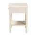 Baxton Studio Braith Farmhouse Ivory Spindle Wood 1-Drawer Nightstand - BSOSW8000-88NS-Ivory-NS