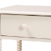Baxton Studio Braith Farmhouse Ivory Spindle Wood 1-Drawer Nightstand - BSOSW8000-88NS-Ivory-NS