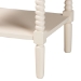 Baxton Studio Braith Farmhouse Ivory Spindle Wood 1-Drawer Nightstand - BSOSW8000-88NS-Ivory-NS