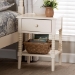 Baxton Studio Braith Farmhouse Ivory Spindle Wood 1-Drawer Nightstand - BSOSW8000-88NS-Ivory-NS