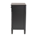 Baxton Studio Braith Farmhouse Black Spindle Wood 5-Drawer Chest - BSOSW8000-88CH5D-Black-Chest