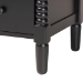 Baxton Studio Braith Farmhouse Black Spindle Wood 5-Drawer Chest - BSOSW8000-88CH5D-Black-Chest