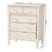 Baxton Studio Braith Farmhouse Ivory Spindle Wood 5-Drawer Chest - BSOSW8000-88CH5D-Ivory-Chest