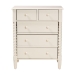 Baxton Studio Braith Farmhouse Ivory Spindle Wood 5-Drawer Chest - BSOSW8000-88CH5D-Ivory-Chest