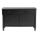 Baxton Studio Braith Farmhouse Black Spindle Wood 7-Drawer Dresser - BSOSW8000-88D7D-Black-Dresser