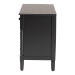 Baxton Studio Braith Farmhouse Black Spindle Wood 7-Drawer Dresser - BSOSW8000-88D7D-Black-Dresser