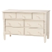 Baxton Studio Braith Farmhouse Ivory Spindle Wood 7-Drawer Dresser