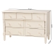 Baxton Studio Braith Farmhouse Ivory Spindle Wood 7-Drawer Dresser - BSOSW8000-88D7D-Ivory-Dresser