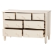 Baxton Studio Braith Farmhouse Ivory Spindle Wood 7-Drawer Dresser - BSOSW8000-88D7D-Ivory-Dresser