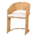 bali & pari Arisu Bohemian Light Honey Rattan 5-Piece Dining Set - BSOArisu-Light Honey-5PC Dining Set
