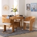 bali & pari Arisu Bohemian Light Honey Rattan 5-Piece Dining Set - BSOArisu-Light Honey-5PC Dining Set
