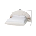 Baxton Studio Cherise Modern Cream Boucle Fabric King Floating Bed with Built-In Shelves - BSOBBT61326-Floating Bed-Cream-King