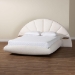 Baxton Studio Cherise Modern Cream Boucle Fabric King Floating Bed with Built-In Shelves - BSOBBT61326-Floating Bed-Cream-King