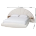 Baxton Studio Cherise Modern Cream Boucle Fabric King Floating Bed with Built-In Shelves - BSOBBT61326-Floating Bed-Cream-King