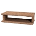 bali & pari Rhinos Handwoven Seagrass Coffee Table with Open Shelf - Rectangular Wicker Center Table for Living Room, Coastal Boho Style - BSORhinos-Bleached Light Brown-CT