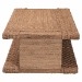 bali & pari Rhinos Handwoven Seagrass Coffee Table with Open Shelf - Rectangular Wicker Center Table for Living Room, Coastal Boho Style - BSORhinos-Bleached Light Brown-CT
