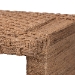 bali & pari Rhinos Handwoven Seagrass Coffee Table with Open Shelf - Rectangular Wicker Center Table for Living Room, Coastal Boho Style - BSORhinos-Bleached Light Brown-CT